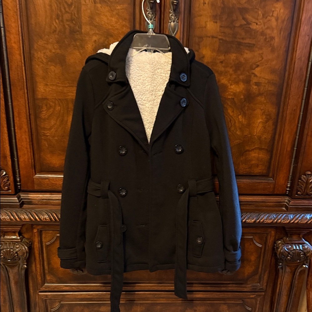 Stoosh Black Fleece-Lined Jacket